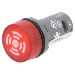 Semnalizator luminos-acustic 22mm 230VAC | Electronic-mag.ro | Componente Electronice