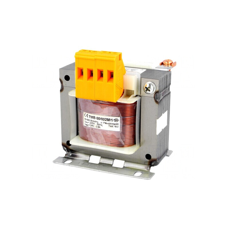 Transformator de alimentare 60VA 230V AC la 24V cu bandă și cleme | Electronic-mag.ro | Componente Electronice