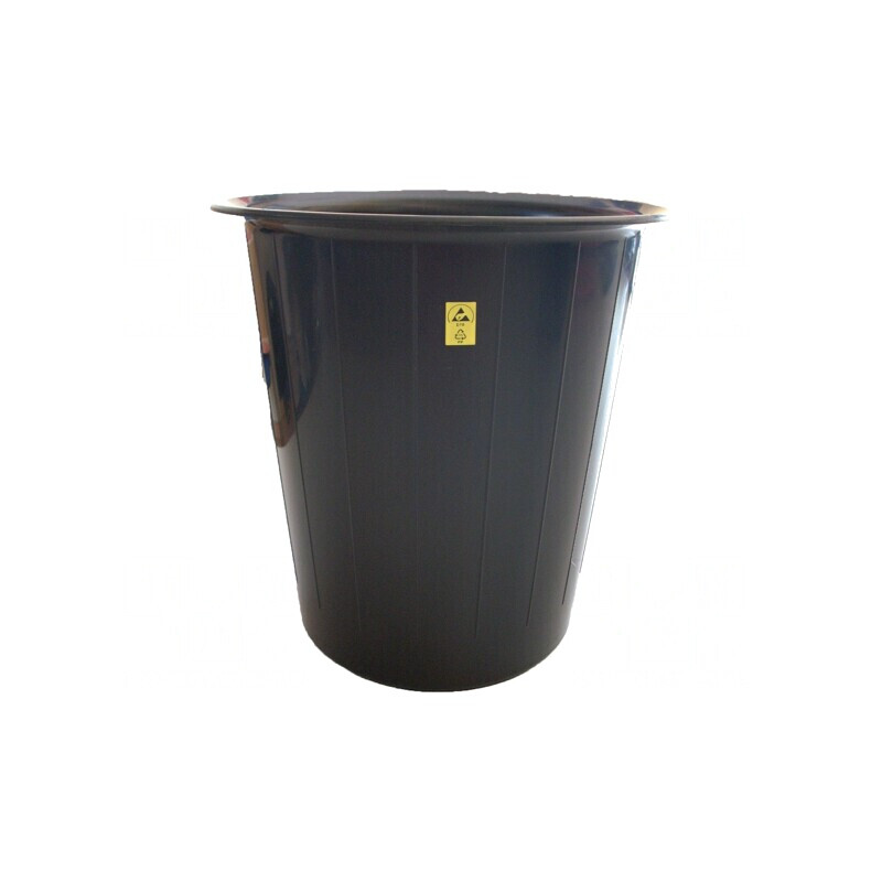 Coș de gunoi ESD 13L negru | Electronic-mag.ro | Componente Electronice
