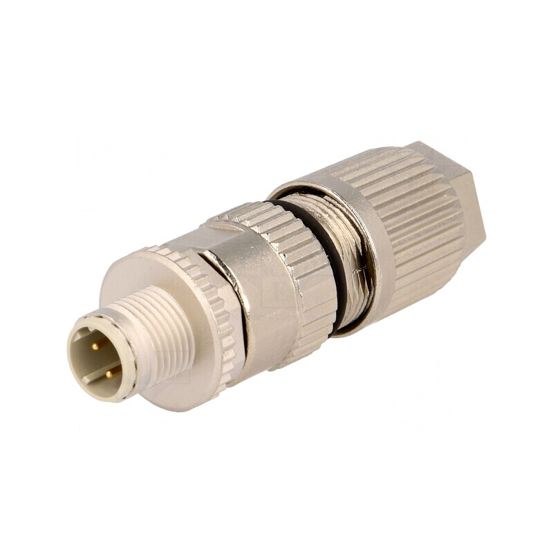 Mufă M12 4-PIN Ethernet IP67 IDC Drept | Electronic-mag.ro | Componente Electronice