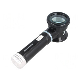 Lupă manuală cu LED și mărire x5, lentilă Ø50mm | Electronic-mag.ro | Componente Electronice