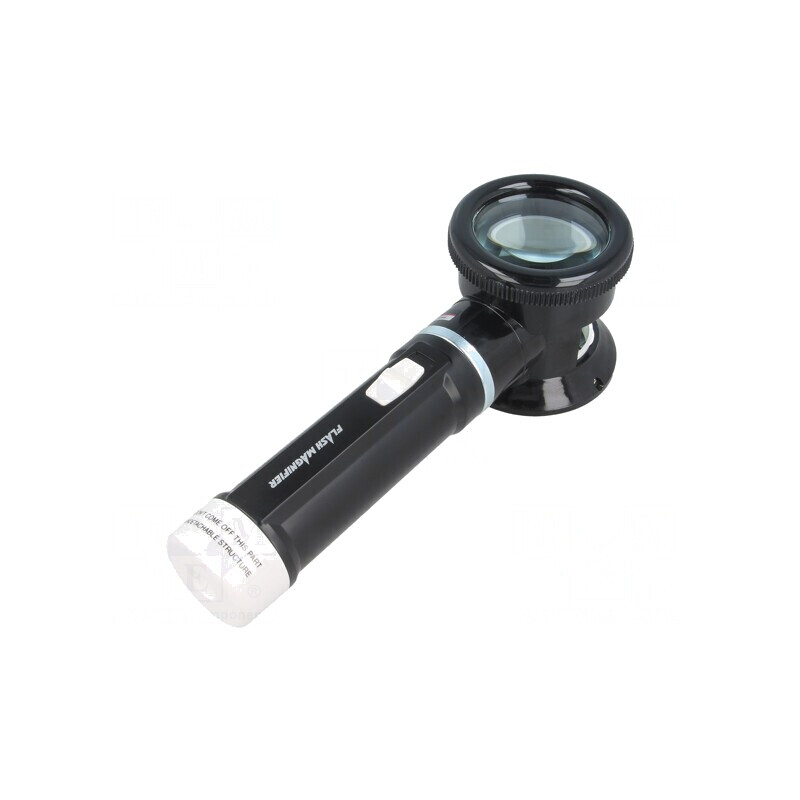 Lupă manuală cu LED și mărire x5, lentilă Ø50mm | Electronic-mag.ro | Componente Electronice