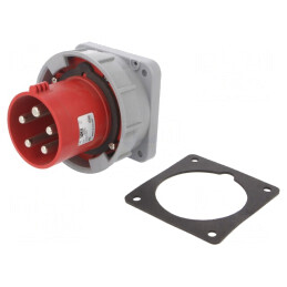 Conector AC Trifazat 63A 400VAC IP67 Soclu Tată | Electronic-mag.ro | Componente Electronice