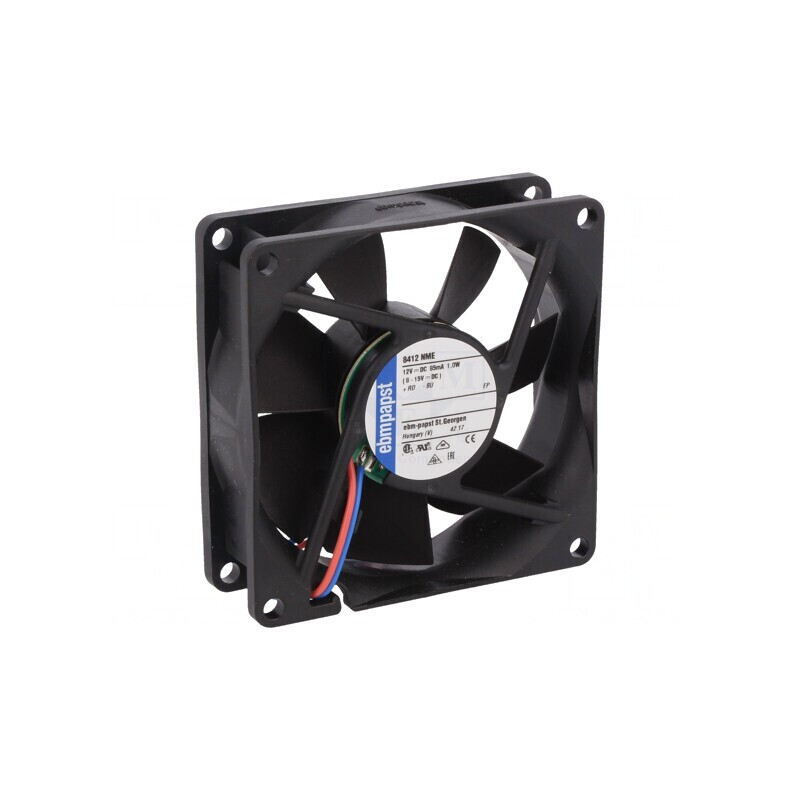 Ventilator DC axial 12V 80x80x25mm | Electronic-mag.ro | Componente Electronice