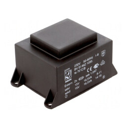 Transformator încapsulat 33VA 230V 15V 1,1A PCB | Electronic-mag.ro | Componente Electronice