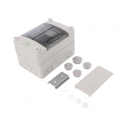 Carcasă Aparatură Modulară IP55 Gri 3 Module | Electronic-mag.ro | Componente Electronice