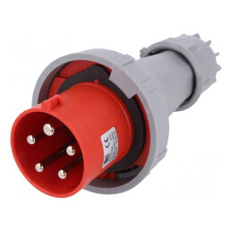 Conector Alimentare AC Trifazat Mufă Tată 63A 400V IP67 | Electronic-mag.ro | Componente Electronice