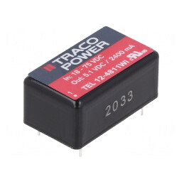 Convertor DC/DC 12W 18-75V la 5,1V 2400mA TEL 12-4811WI | Electronic-mag.ro | Componente Electronice