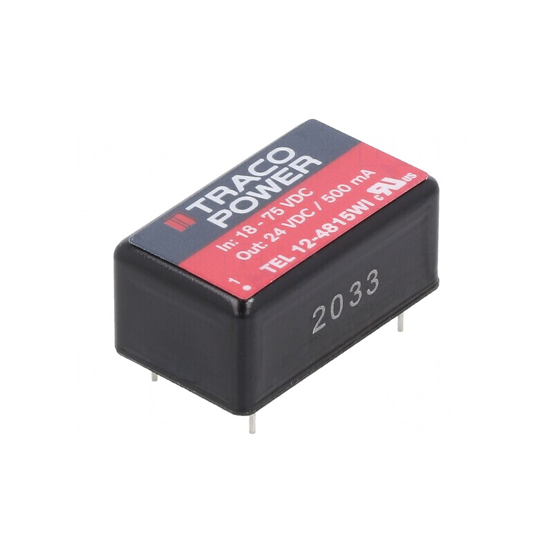 Convertor DC/DC 12W 18-75V la 24V 500mA DIP16 | Electronic-mag.ro | Componente Electronice
