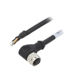Cablu Conectare M12 8PIN Unghi 1,5m 30VAC 2A PUR
