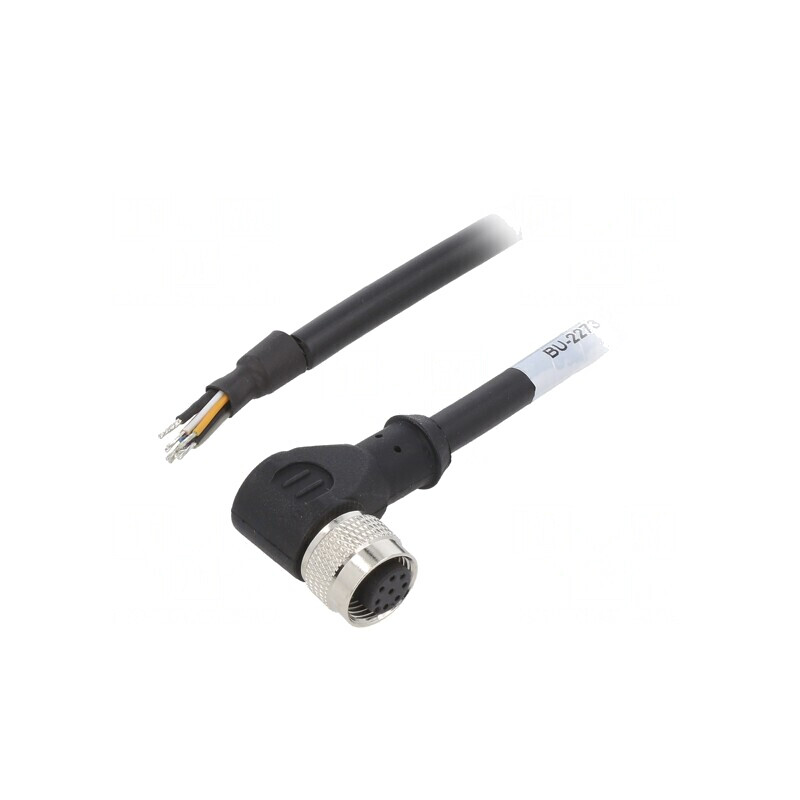 Cablu Conectare M12 8PIN Unghi 1,5m 30VAC 2A PUR | Electronic-mag.ro | Componente Electronice