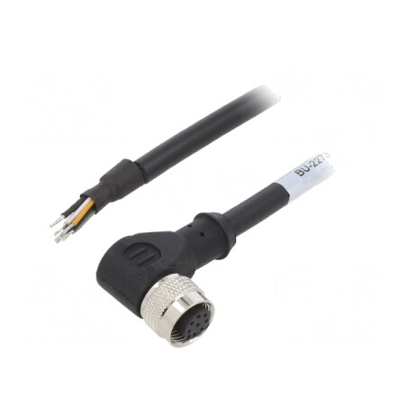 Cablu Conectare M12 8PIN Unghi 1,5m 30VAC 2A PUR | Electronic-mag.ro | Componente Electronice