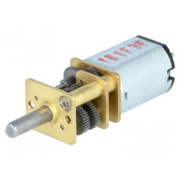 Motor DC cu Transmisie 6V 1.6A Ax Crestătură D Micro Metal Gearmotor HP | Electronic-mag.ro | Componente Electronice