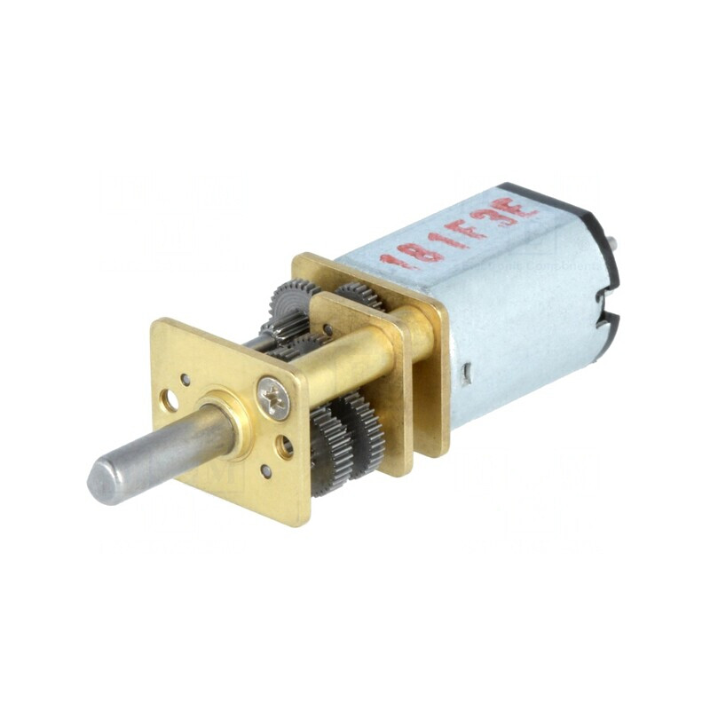 Motor DC cu Transmisie 6V 1.6A Ax Crestătură D Micro Metal Gearmotor HP | Electronic-mag.ro | Componente Electronice