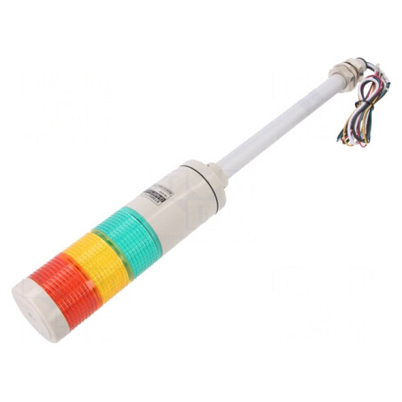 Coloană de Semnalizare LED Roșu/Ambră/Verde 24V | Electronic-mag.ro | Componente Electronice