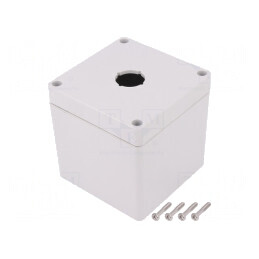 Carcasă pentru pilot IP66 UL94-5V 90x90x90mm | Electronic-mag.ro | Componente Electronice