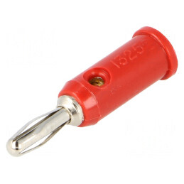 Mufă Banană 4mm 5A 5kV Roșie 3mm Cablu | Electronic-mag.ro | Componente Electronice