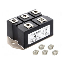 Punte redresoare trifazat 1,6kV 88A 750A PSD82/16 | Electronic-mag.ro | Componente Electronice