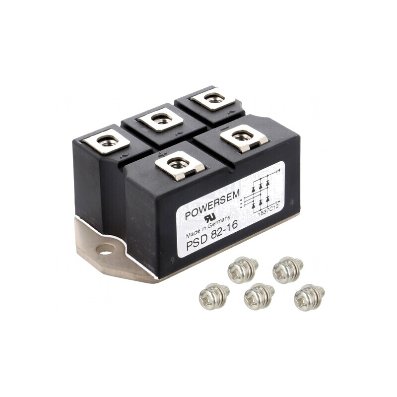 Punte redresoare trifazat 1,6kV 88A 750A PSD82/16 | Electronic-mag.ro | Componente Electronice Punte redresoare trifazat 1,6kV 88A 750A PSD82/16 | Electronic-mag.ro | Componente Electronice