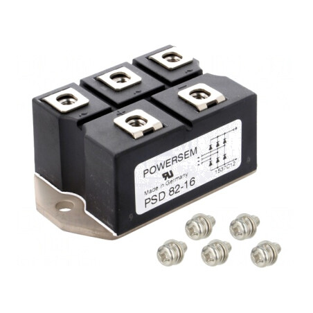 Punte redresoare trifazat 1,6kV 88A 750A PSD82/16 | Electronic-mag.ro | Componente Electronice