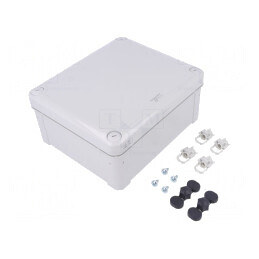 Carcasă universală policarbonat gri 164x198x87mm | Electronic-mag.ro | Componente Electronice