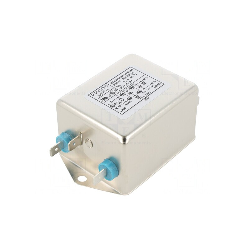 Filtru anti-interferențe monofazat 250VAC 6A | Electronic-mag.ro | Componente Electronice