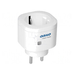 Priză de rețea 230VAC IP20 Albă Schuko | Electronic-mag.ro | Componente Electronice