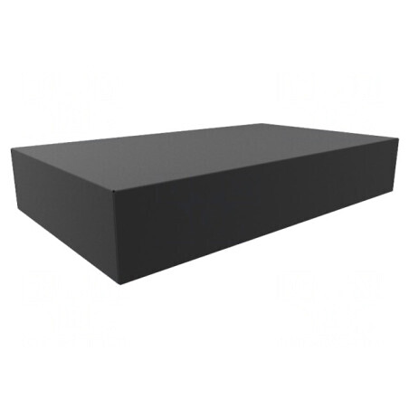 Carcasă Bază Oțel Negru 254x432x76mm | Electronic-mag.ro | Componente Electronice