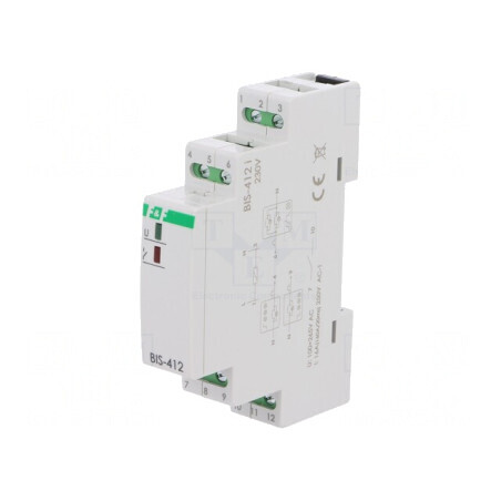Releu Bistabil cu Impulsuri SPDT pentru Instalații BIS-412-LED | Electronic-mag.ro | Componente Electronice