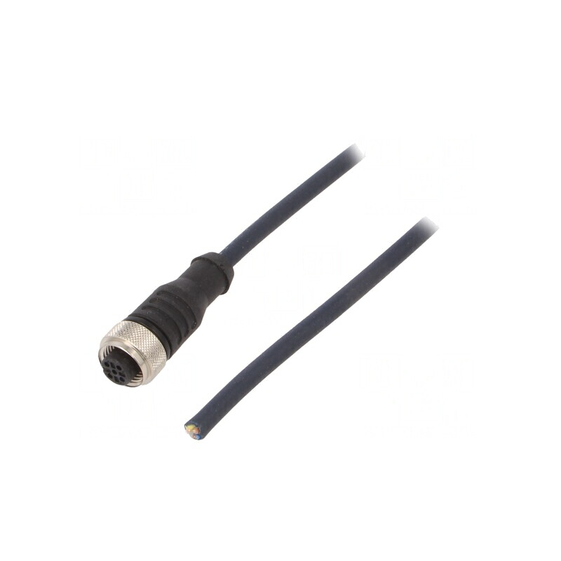 Cablu de Conectare M12 în unghi, 5m, IP69K, 60VAC 4A | Electronic-mag.ro | Componente Electronice