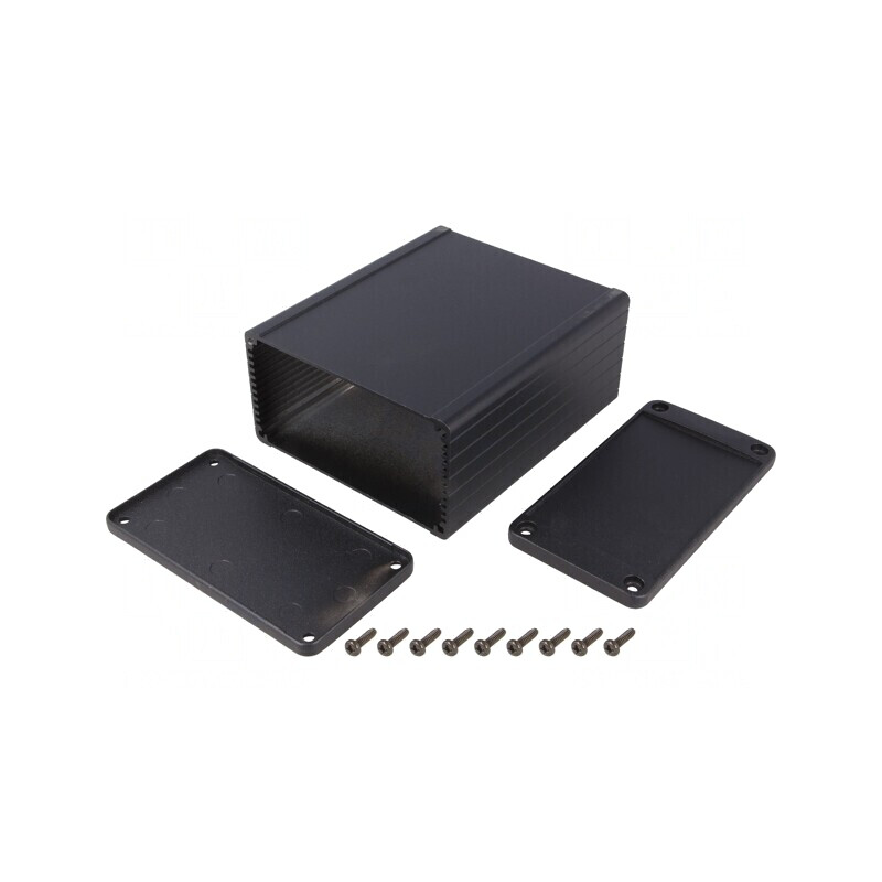 Carcasă Aluminiu Neagră 104x120x55mm | Electronic-mag.ro | Componente Electronice