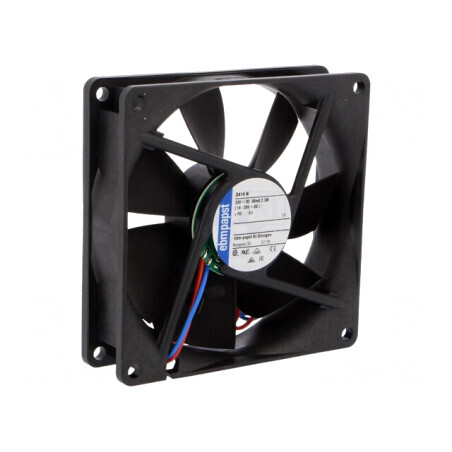 Ventilator axial 24V 92x92x25mm 84m3/h 32dBA | Electronic-mag.ro | Componente Electronice