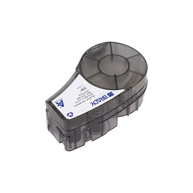 Bandă Autoadezivă Albă 9,5mm x 4,9m, Caracter Negru | Electronic-mag.ro | Componente Electronice