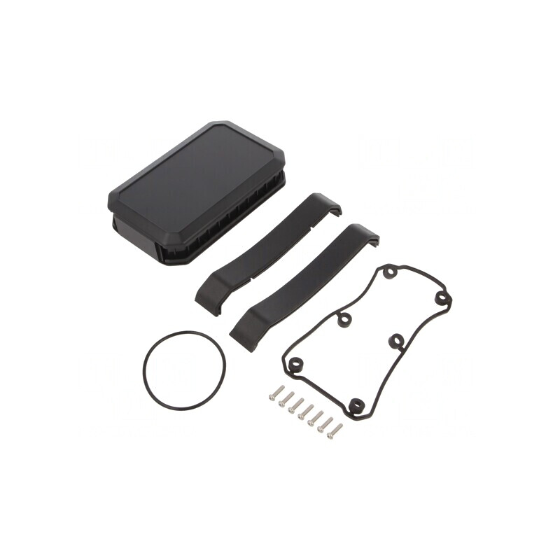 Carcasă universală neagră IP67 WH ABS 79x126x28 mm | Electronic-mag.ro | Componente Electronice