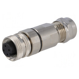 Mufă M12 4-Pin Mamă IP67 pentru DeviceNet/CANopen | Electronic-mag.ro | Componente Electronice