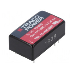Convertor DC/DC 10W 18-75V la 12V/-12V TEL 10-4822WI | Electronic-mag.ro | Componente Electronice