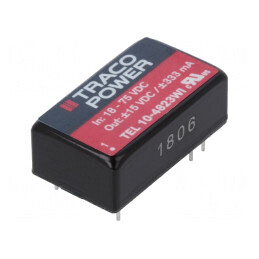 Convertor DC/DC 10W 18-75V la 15V/-15V TEL 10-4823WI | Electronic-mag.ro | Componente Electronice