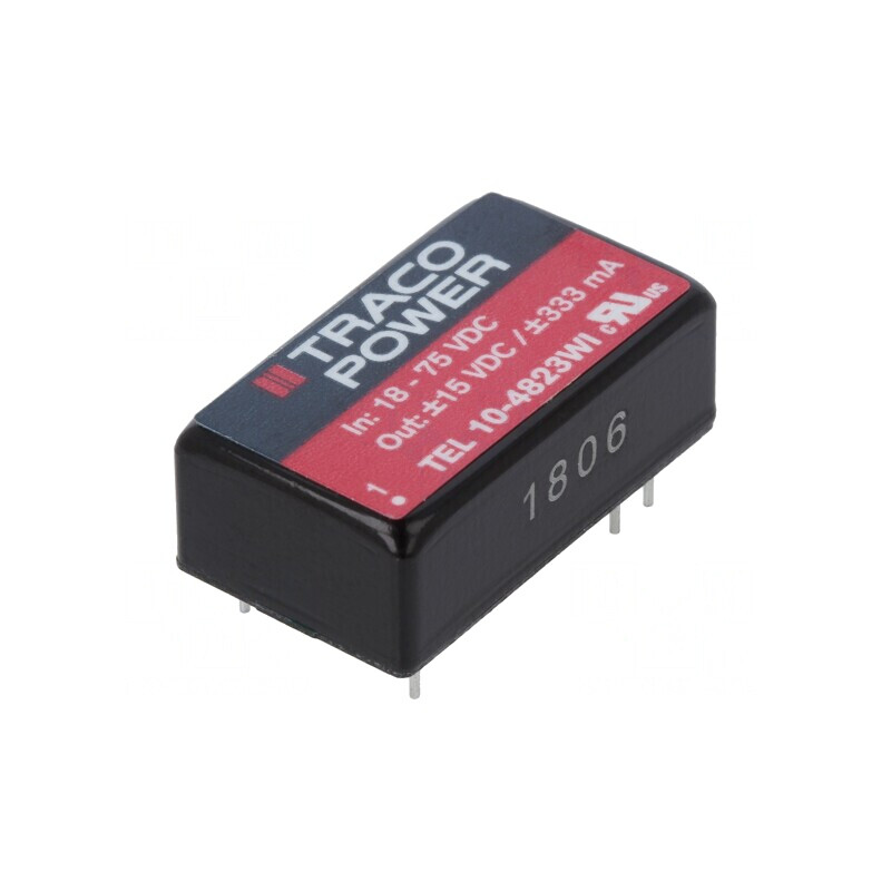 Convertor DC/DC 10W 18-75V la 15V/-15V TEL 10-4823WI | Electronic-mag.ro | Componente Electronice