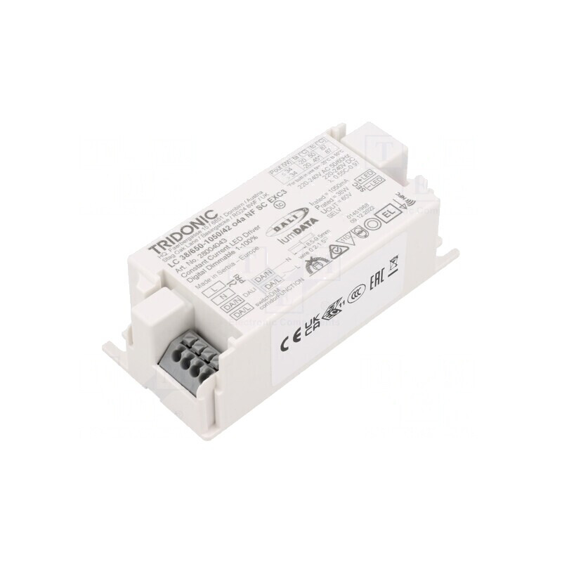 Alimentator LED 38W 7,5-42VDC 650-1050mA IP20 | Electronic-mag.ro | Componente Electronice