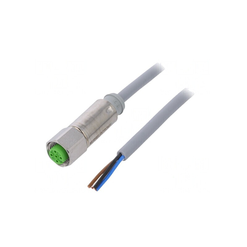 Cablu de conectare M12 PIN 4 drept 5m mufă 32VAC | Electronic-mag.ro | Componente Electronice