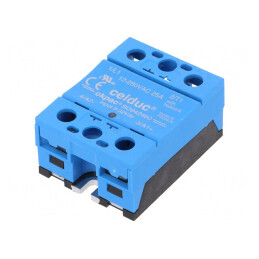 Releu Semiconductor 1-Fazat 25A 3-32VDC 12-280VAC | Electronic-mag.ro | Componente Electronice