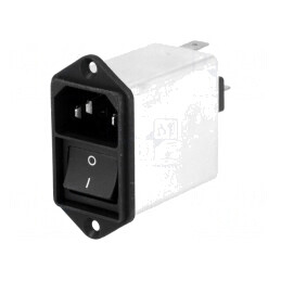 Conector AC 6A 250V IEC 60320 Soclu Tată