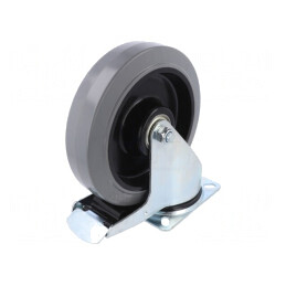 Roată transport 200mm 350kg gumă | Electronic-mag.ro | Componente Electronice