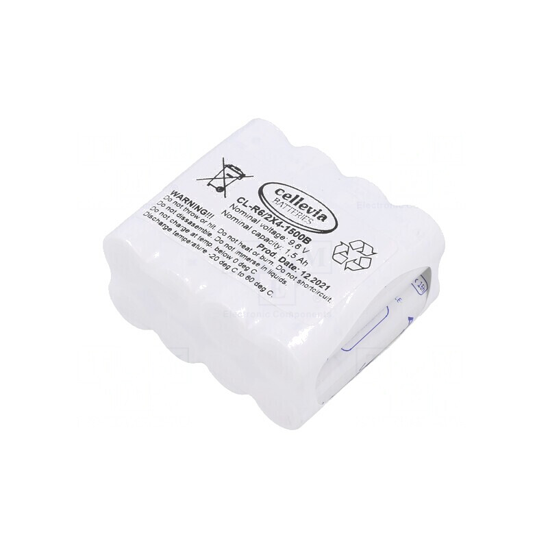Baterie Ni-MH AA 9.6V 1500mAh cu Urechi pentru Lipire | Electronic-mag.ro | Componente Electronice