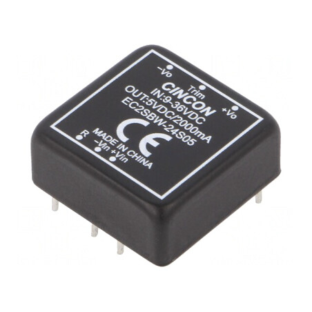 Convertor DC/DC 10W 9-36V la 5V 2A | Electronic-mag.ro | Componente Electronice