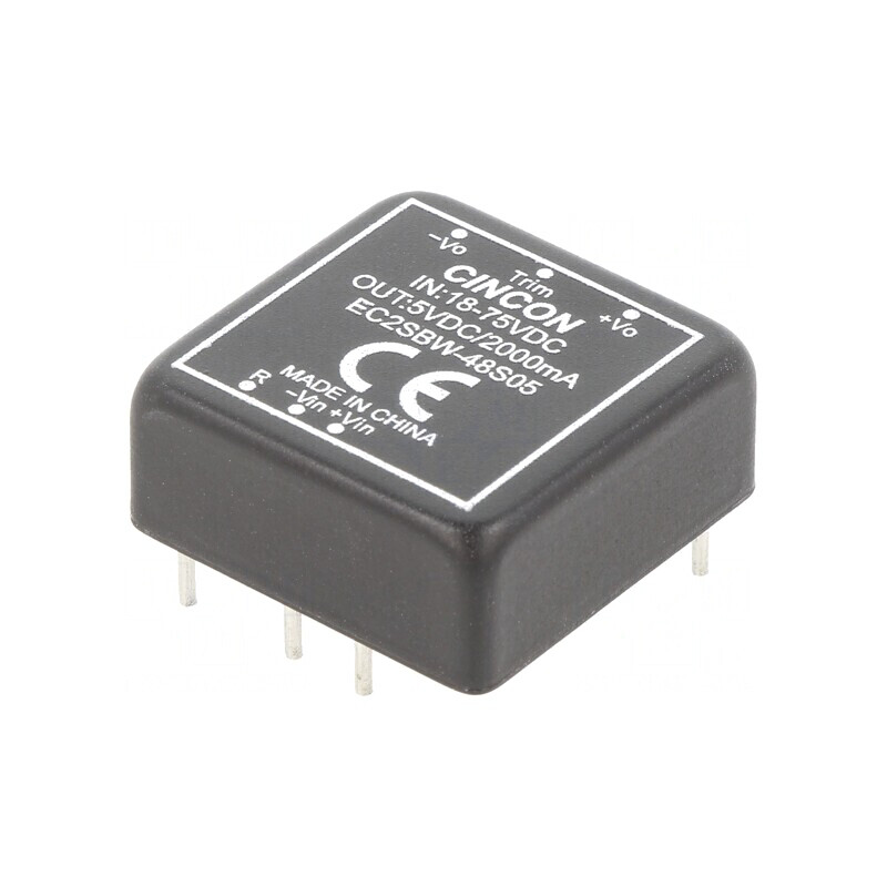 Convertor DC/DC 10W 18-75V la 5V 2000mA THT | Electronic-mag.ro | Componente Electronice