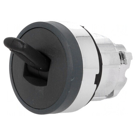 Comutator basculant 22mm negru 2 poziții | Electronic-mag.ro | Componente Electronice