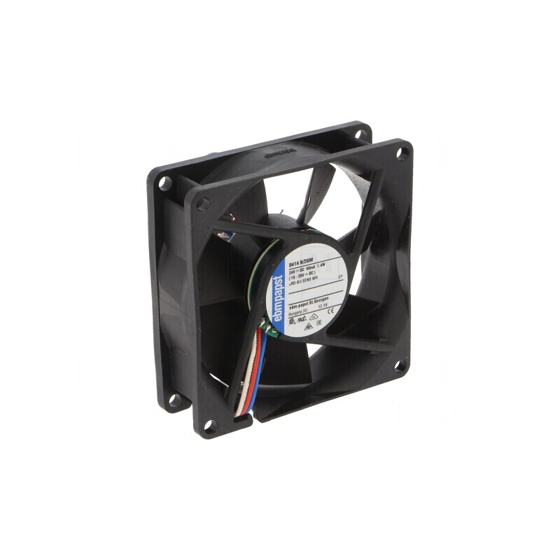 Ventilator axial DC 24V 80x80mm 58m3/h 26dBA | Electronic-mag.ro | Componente Electronice