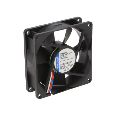 Ventilator axial DC 24V 80x80mm 58m3/h 26dBA | Electronic-mag.ro | Componente Electronice