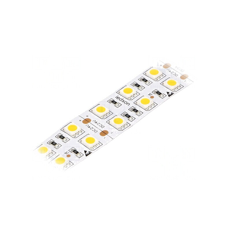 Bandă LED alb cald 24V 28,8W/m IP20 120° | Electronic-mag.ro | Componente Electronice